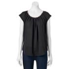 Women's Lc Lauren Conrad Pleated Top, Size: Xs, Oxford