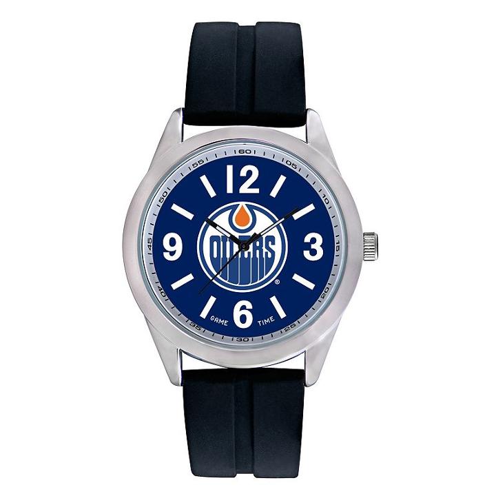 Game Time, Men's Edmonton Oilers Varsity Watch, Black