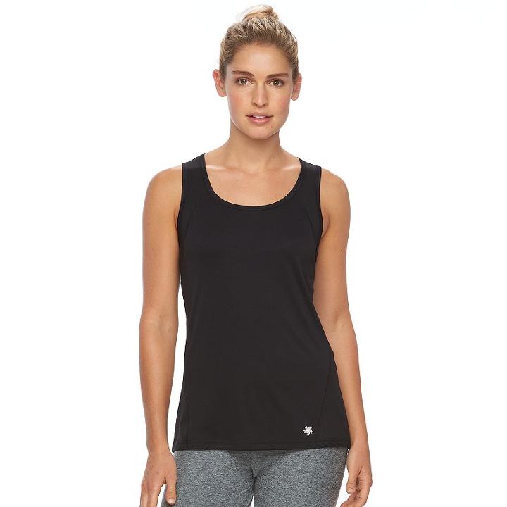 Women's Tek Gear&reg; Performance Base Layer Workout Tank, Size: Xl, Black