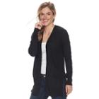 Women's Sonoma Goods For Life&trade; Drop-shoulder Cardigan, Size: Xl, Black