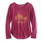 Girls 7-16 & Plus Size Mudd&reg; High-low Graphic Tee, Size: 7-8, Red