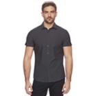 Men's Marc Anthony Slim-fit Stretch Woven Button-down Shirt, Size: Xxl, Black