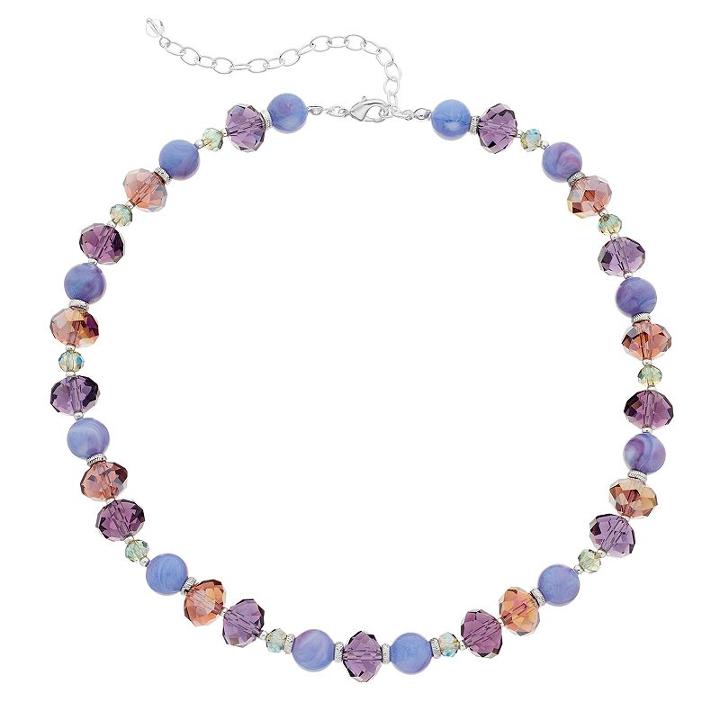 Napier Purple Beaded Necklace, Women's
