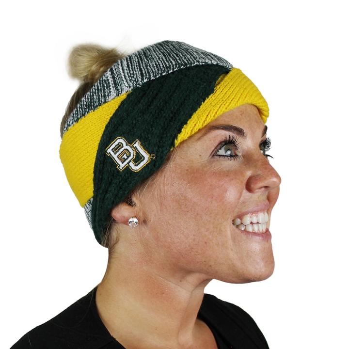 Women's Zoozatz Baylor Bears Criss-cross Headband, Multicolor