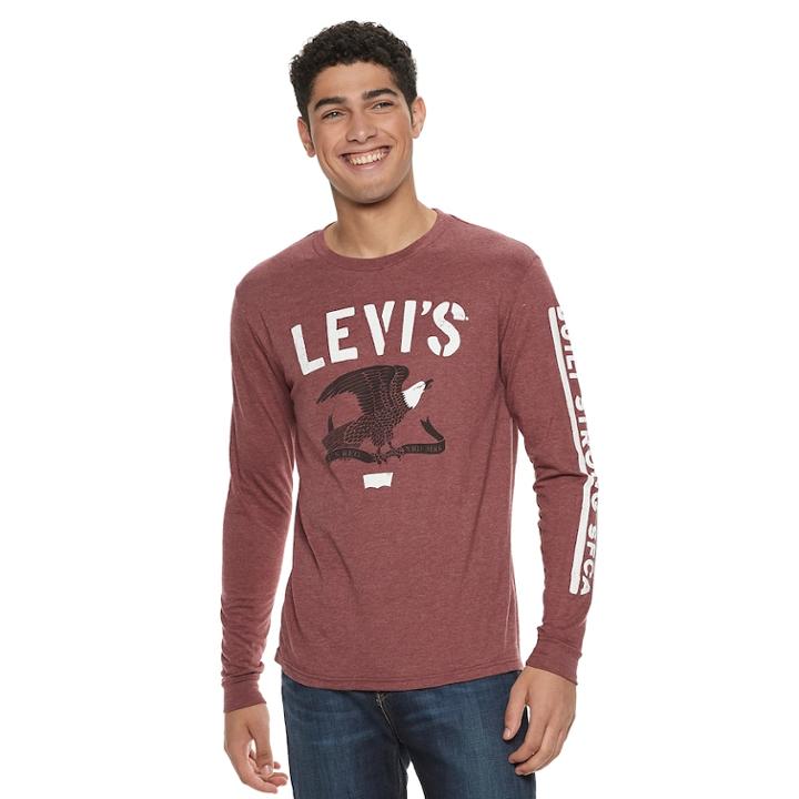 Men's Levi's Monoism Tee, Size: Xl, Dark Red