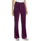 Women's Tek Gear&reg; Fit & Flare Velour Lounge Pants, Size: Xs Long, Drk Purple