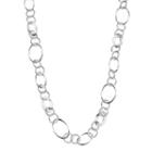Apt. 9&reg; Long Circle & Oval Link Necklace, Women's, Silver