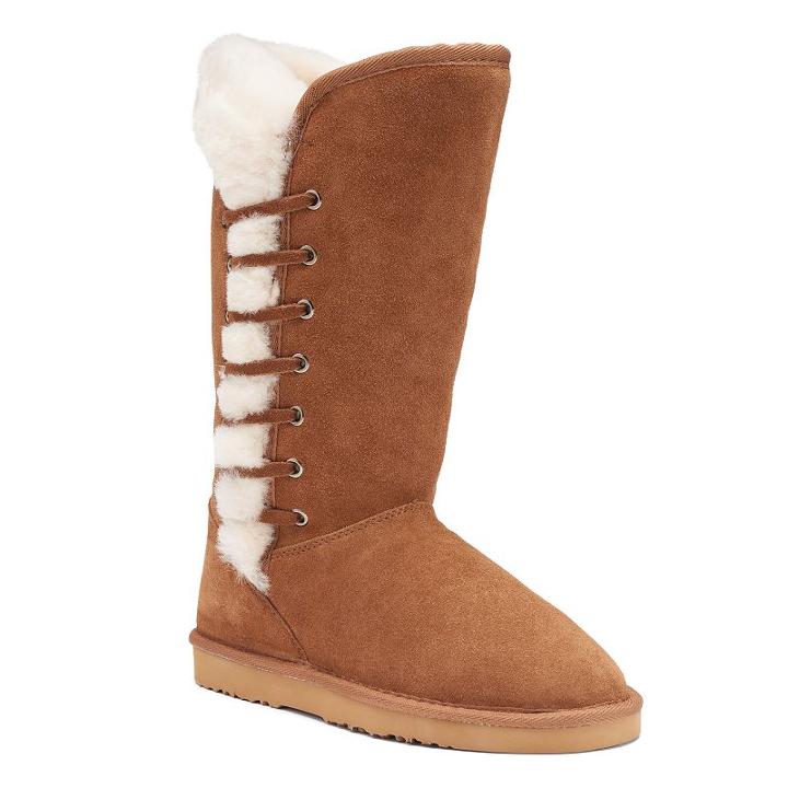 Lamo Robyn Women's Mid-calf Boots, Girl's, Size: 7, Brown