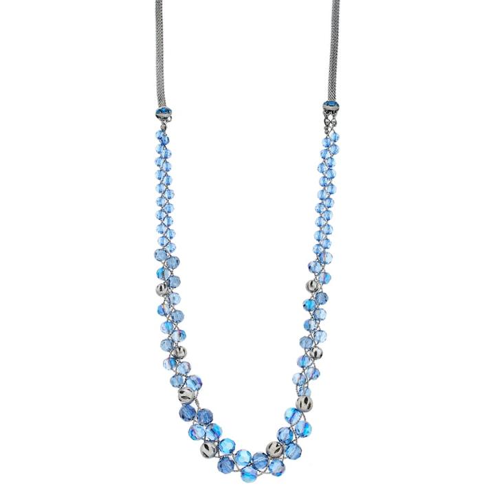 Napier Braided Beaded Necklace, Women's, Blue