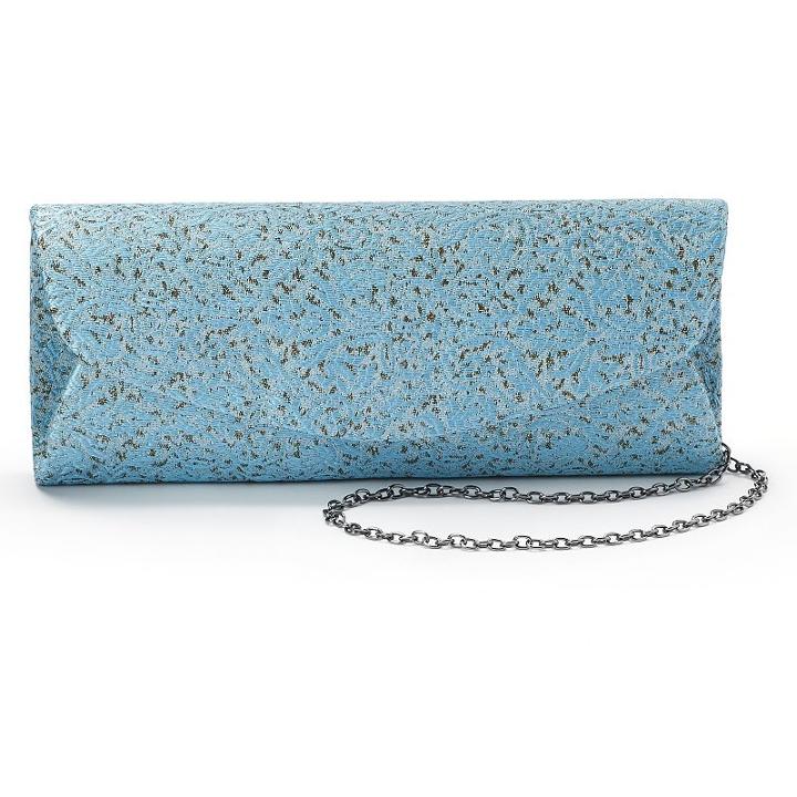 Lenore By La Regale Jacquard Roll Clutch, Women's, Blue