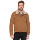 Men's Levi's Sherpa-lined Trucker Jacket, Size: Large, Med Brown