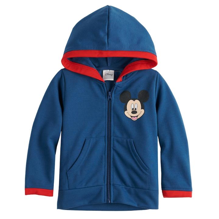 Disney's Mickey Mouse & Friends Toddler Boy Zip Hoodie, Size: 2t, Red