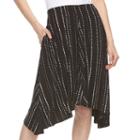 Women's Apt. 9&reg; Shark-bite Midi Skirt, Size: Xs, Oxford
