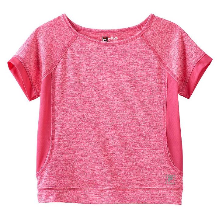 Girls 7-16 Fila Sport&reg; Mesh Side Top, Girl's, Size: M(10-12), Med Pink