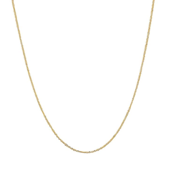 Everlasting Gold 14k Gold Crisscross Chain Necklace, Women's, Size: 18, Yellow