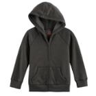 Boys 4-10 Jumping Beans&reg; Basic Fleece Zip Hoodie, Size: 10, Dark Grey