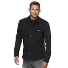 Men's Marc Anthony Slim-fit Knit Shirt Jacket, Size: Medium, Black