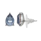 Simply Vera Vera Wang Blue Simulated Crystal Teardrop Stud Earrings, Women's