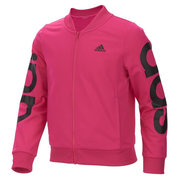 Girls 4-6x Adidas Logo Track Jacket, Size: 4, Brt Pink