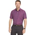Big & Tall Van Heusen Air Wovens Classic-fit Poplin Performance Button-down Shirt, Men's, Size: Xl Tall, Red Other