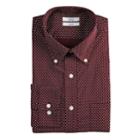 Men's Croft & Barrow&reg; Regular-fit Easy-care Dress Shirt, Size: 15-32/33, Dark Red