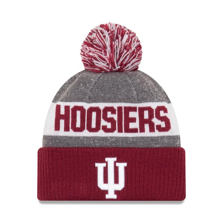 Adult New Era Indiana Hoosiers Sport Knit Beanie, Men's, Red