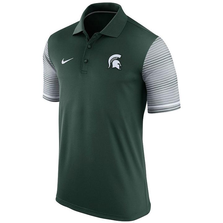 Men's Nike Michigan State Spartans Early Season Polo, Size: Medium, Green