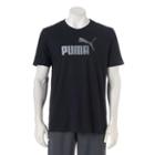 Men's Puma Logo Tee, Size: Large, Black