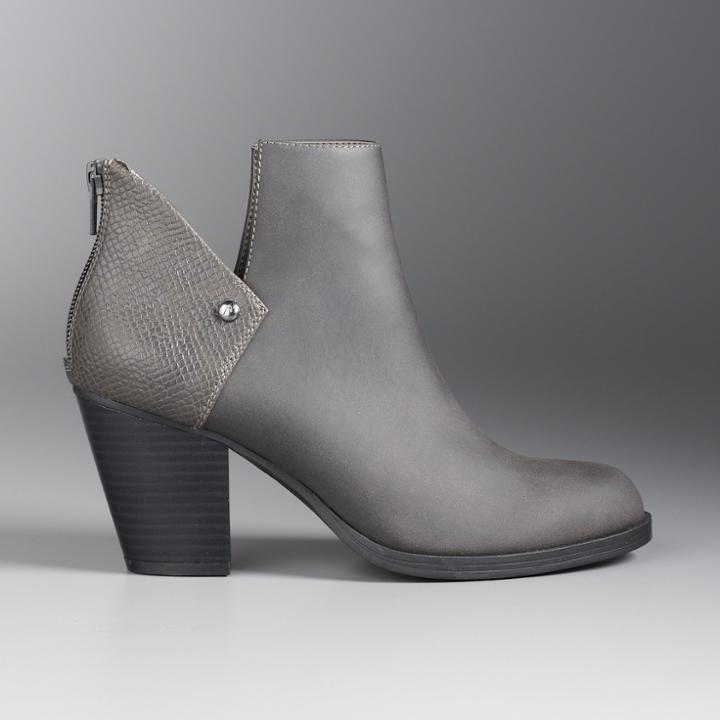 Simply Vera Vera Wang Berlin Women's Ankle Boot, Size: 9.5, Lt Brown
