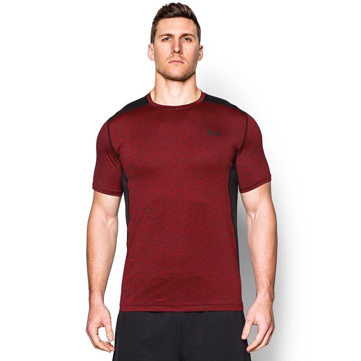 Men's Under Armour Raid Tee, Size: Large, Dark Red