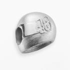 Insignia Collection Nascar Jimmie Johnson Sterling Silver 48 Helmet Bead, Women's, Grey