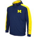 Men's Michigan Wolverines Setter Full-zip Hoodie, Size: Xl, Blue (navy)