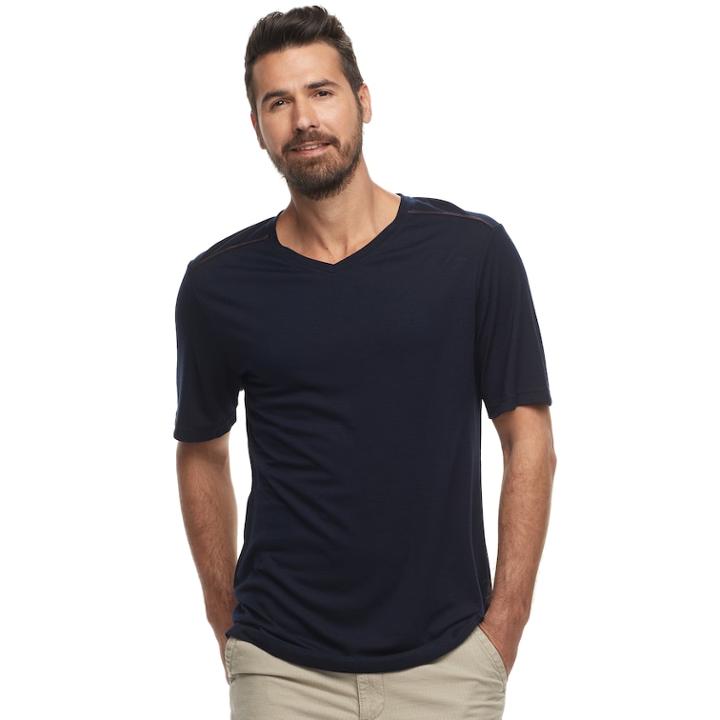 Men's Caribbean Joe St. Maarten Sport V-neck Tee, Size: Medium, Blue