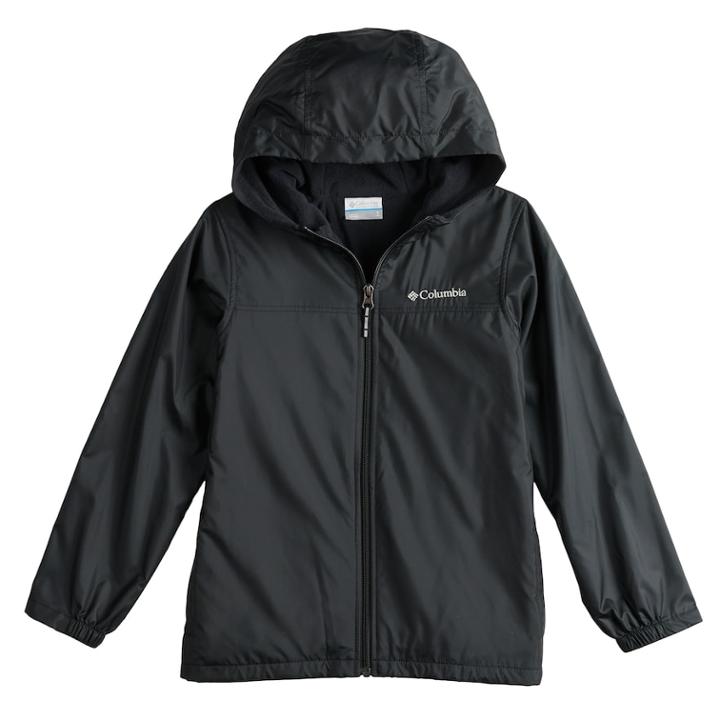 Boys 8-20 Columbia Maplecrest Lined Windbreaker, Size: Large, Grey (charcoal)