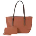 Deluxity Sara Tote With Wallet, Women's, Brown
