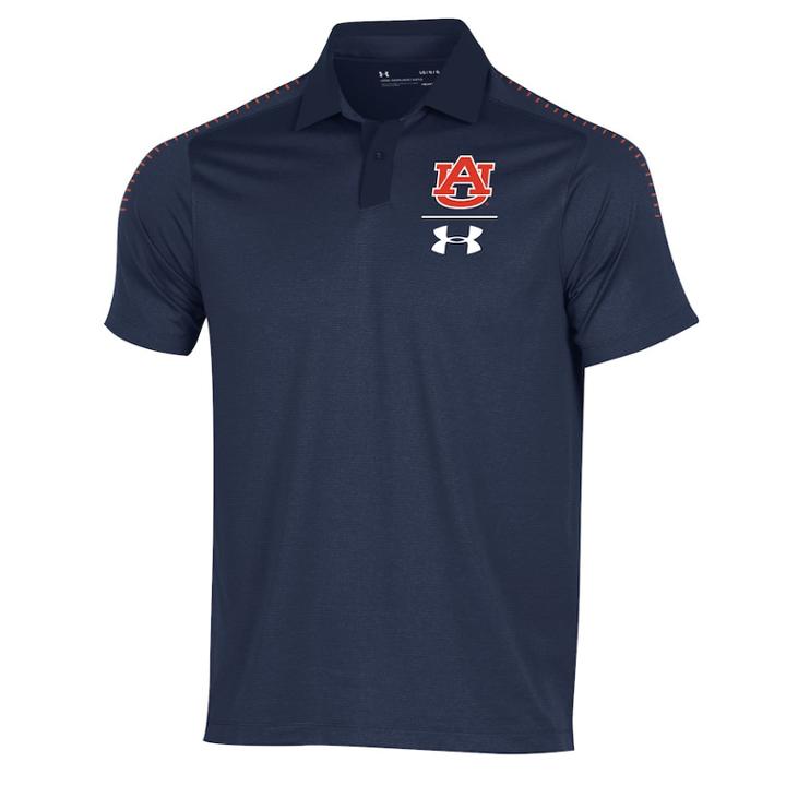 Men's Under Armour Auburn Tigers Sideline Polo, Size: Large, Blue (navy)