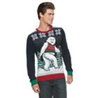 Men's Abomianble Snowman Christmas Sweater, Size: Xl, Blue