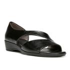 Lifestride Magda Women's Cutout Sandals, Size: 8 Wide, Black