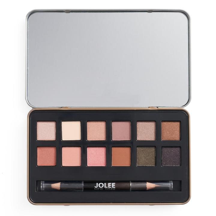 Jolee New York Warm Eyes 12-pc. Eyeshadow Palette & Eyeliner Set, Multicolor