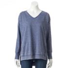 Women's French Laundry Drop Shoulder Top, Size: Medium, Blue Other