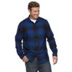 Big & Tall Apt. 9&reg; Modern-fit Plaid Brushed Flannel Button-down Shirt, Men's, Size: Xl Tall, Blue