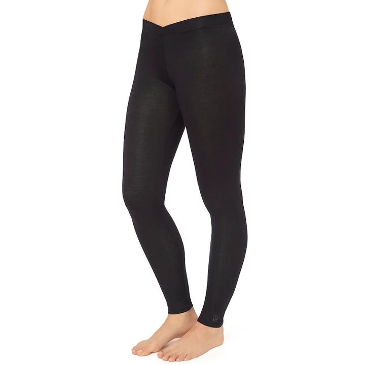 Petite Cuddl Duds Softwear Leggings, Women's, Size: L Petite, Black