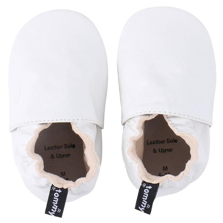 Baby Girl Tommy Tickle Solid Slip-on Crib Shoes, Size: 12-18month, White