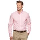 Big & Tall Croft & Barrow&reg; Classic-fit Stretch Woven Button-down Shirt, Men's, Size: M Tall, Lt Orange