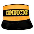 Adult Train Conductor Costume Hat, Adult Unisex, Black