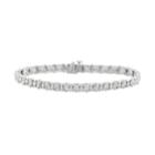 Sterling Silver 1/2 Carat T.w. Diamond Marquise Tennis Bracelet, Women's, Size: 7, White
