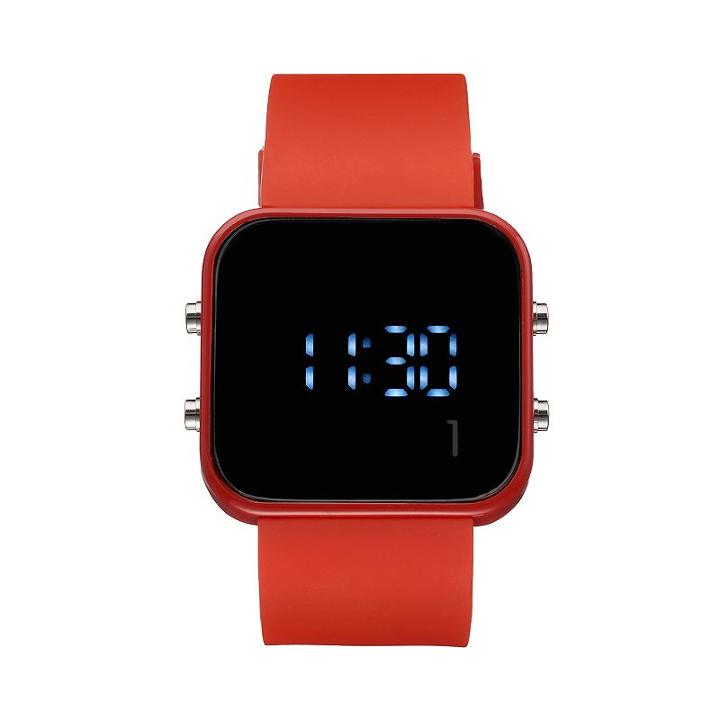 1:face Aids Unisex Digital Watch, Red