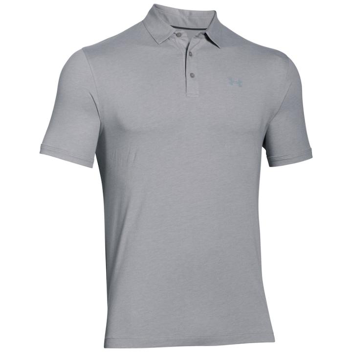Men's Under Armour Charged Cotton Scramble Golf Polo, Size: Xxl, Dark Grey