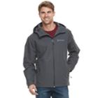 Men's Free Country Waterproof Dobby Hooded Rain Jacket, Size: Large, Grey