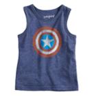 Toddler Boy Jumping Beans&reg; Marvel Captain America Logo Tank Top, Size: 5t, Blue (navy)